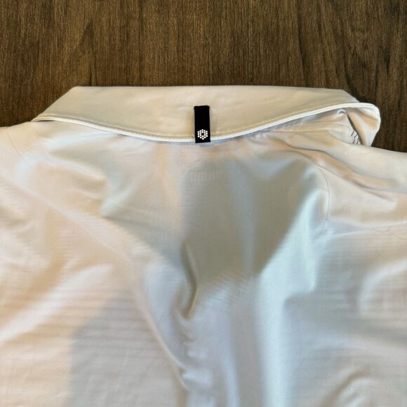 PUMA GOLF Mens Highlight Stripe Performance Fit Polo Medium - Picture 5 of 9